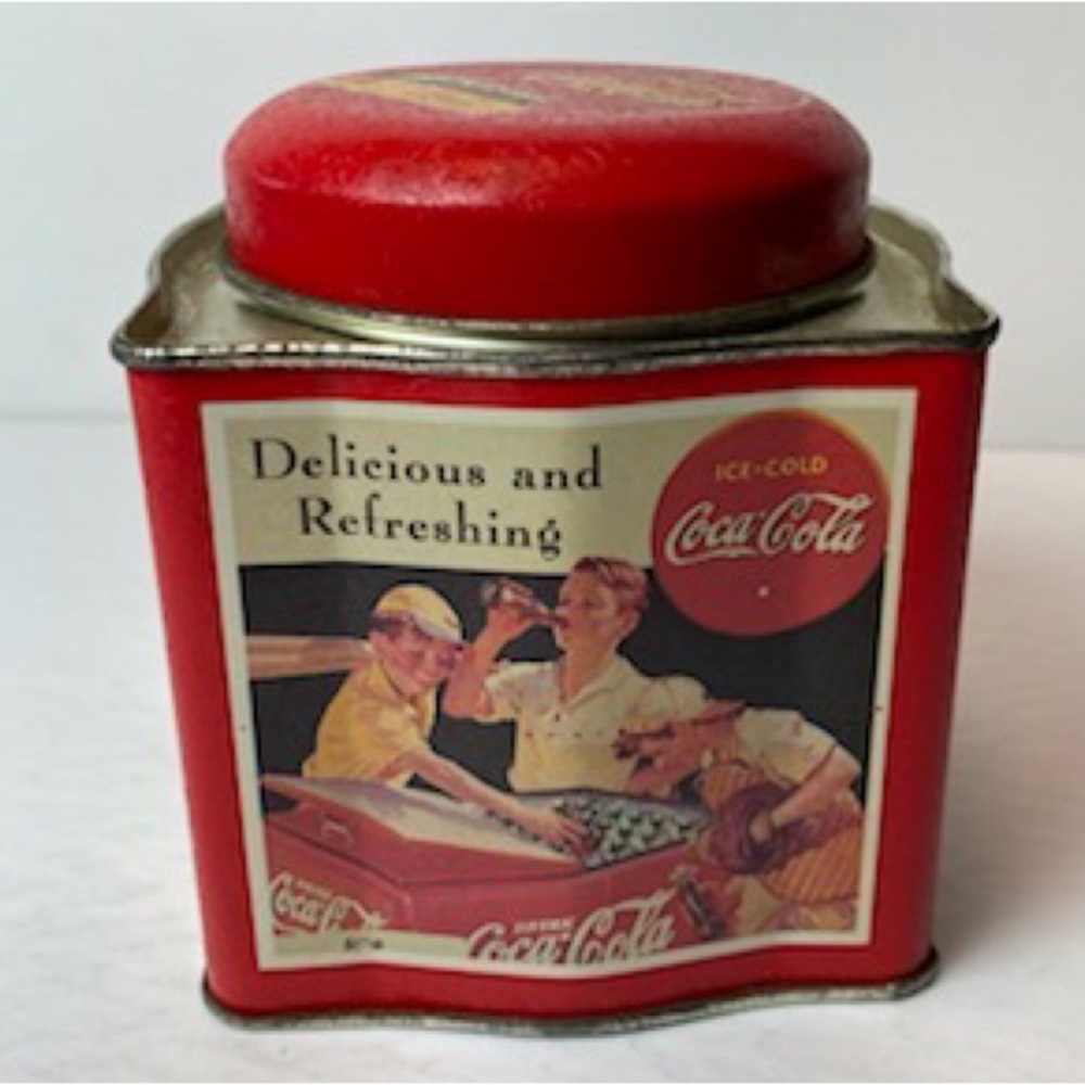 Vintage Coca Cola Tin Can